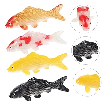 Amazon.co.jp: Toyvian 4個 人工浮遊金魚 コンパクトフィッシュ